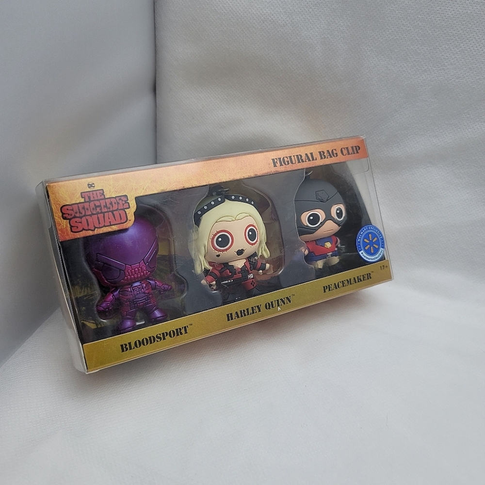 Monogram DC The Suicide Squad Figural Bag Clip Set